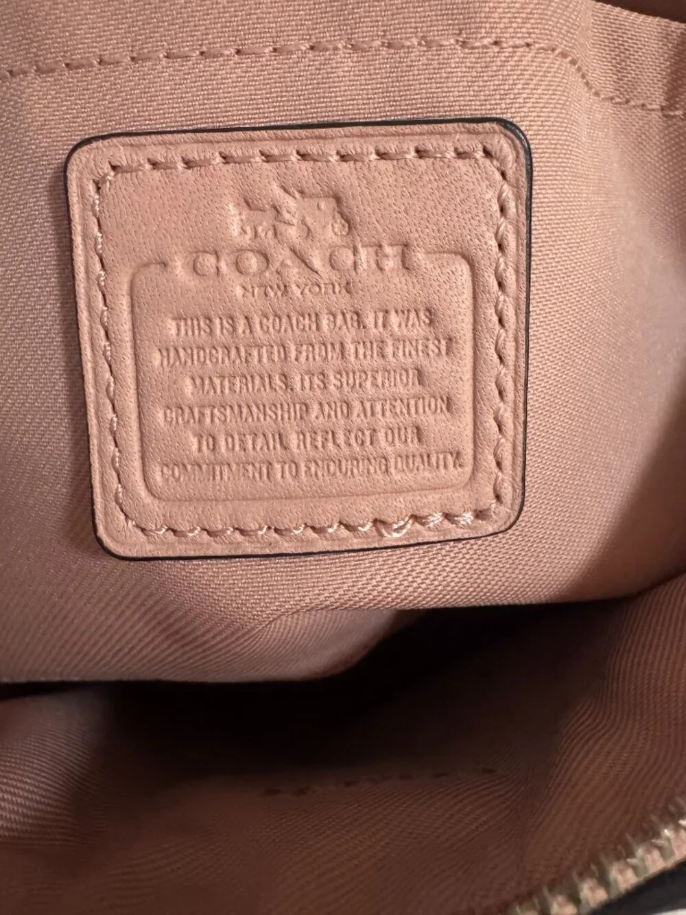Coach Pink Studded Crossbody